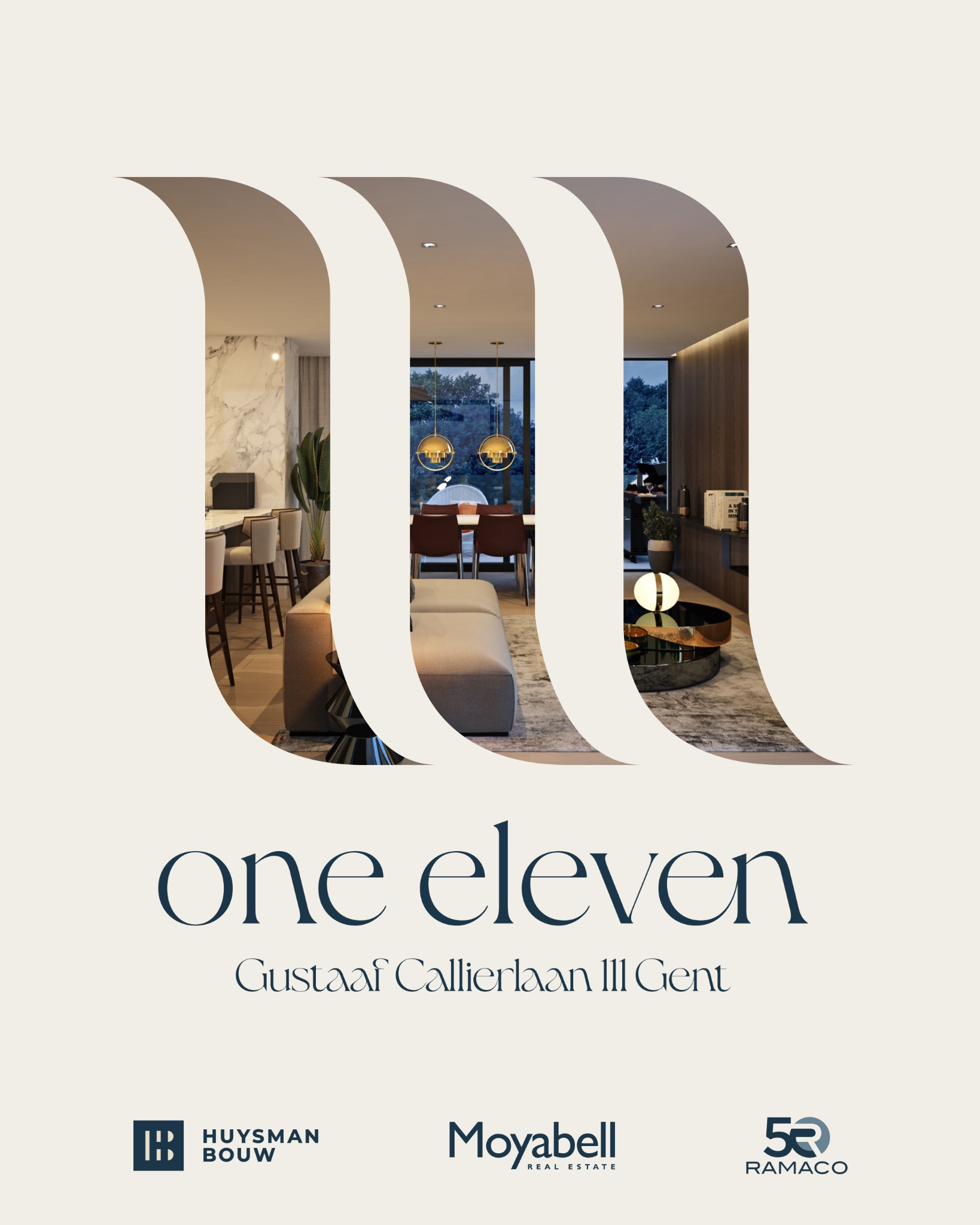 One-Eleven — Gustaaf Callierlaan 111 Gent. Projectpartners: Huysman Bouw, Moyabell Real Estate en Ramaco.